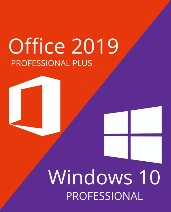Windows 10 Pro + Office 2019 Pro Plus Retail Lifetime Bundle Key