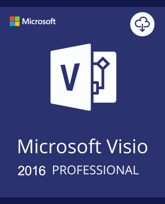 Visio Professional 2016 32/64 Bit Retail Lifetime License Key