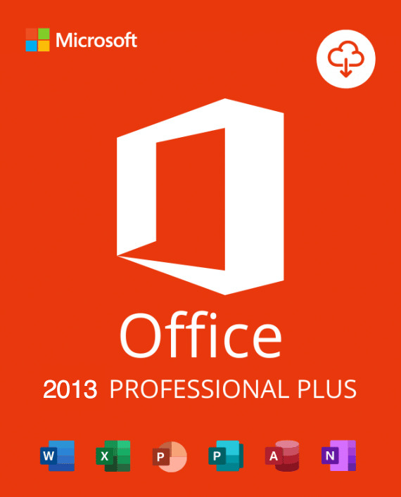 Office 2013 Professional Plus 32/64 Bit Retail Lifetime License Key