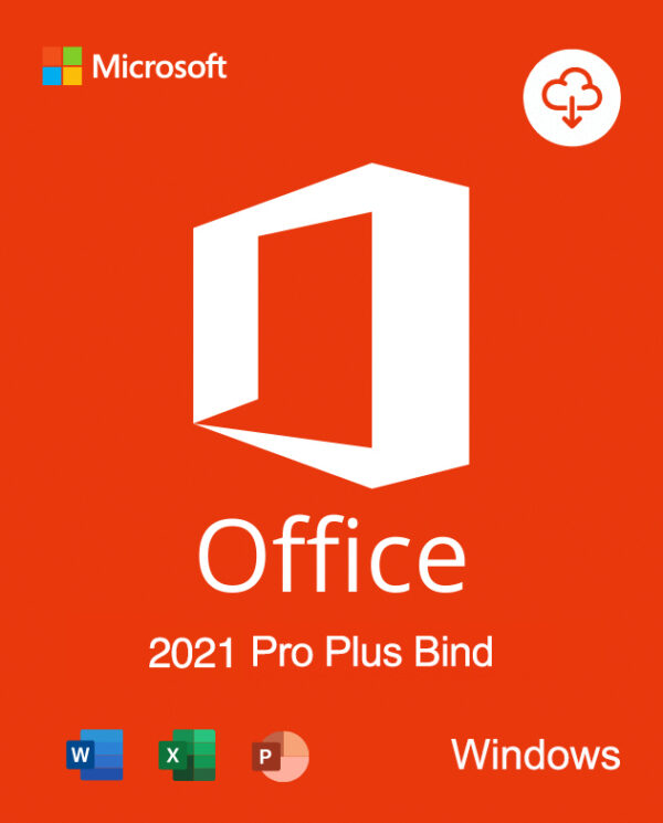 Office 2021 Professional Plus Bind 32/64 Bit Retail Lifetime License Key for Windows